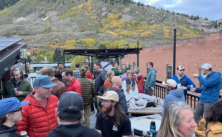 Coffee Bear hosted opening reception of the Mountain Medicine Symposium Friday night on their rooftop. photo by Nancy Stanley