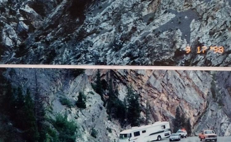 Charla Andreatta shared a photo from 1998 when an RV went over the Red Mountain Pass ledge photo by Charla Andreatta