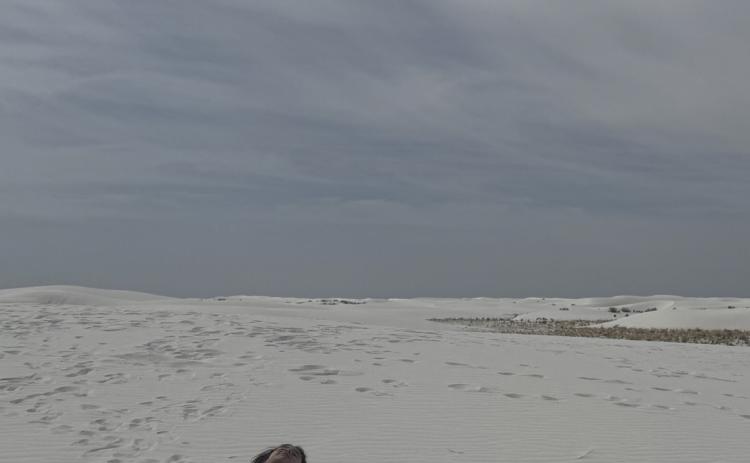 Photo credit Katey Fetch Look at all the snow! Just kidding! A photo from the Silverton Standard editor's spring break trip to White Sands, NM.