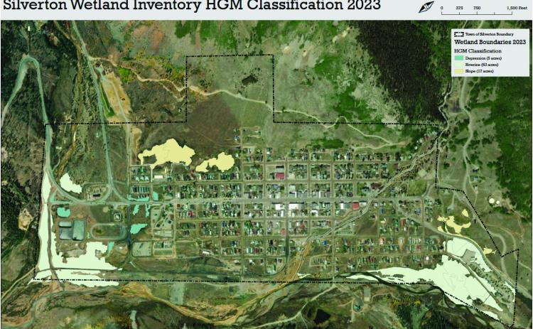 Silverton Wetland Map created by Ironwood Consultants.