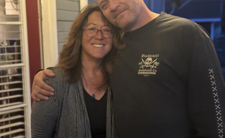 Photo by Rey Caballero DeAnne Gallegos and Drew O’Kane enjoyed family time. Drew traveled down from Alaska for the memorial