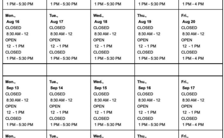 HWY 550 Road Closures scheduled starting August 9th