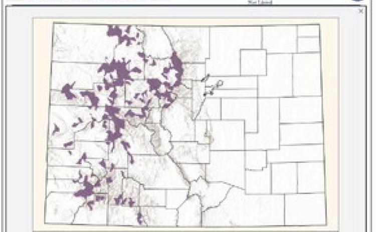 Example of interactive map on CPW website of Colordo Cutthrough Trout Species map on Western Slope of Colorado