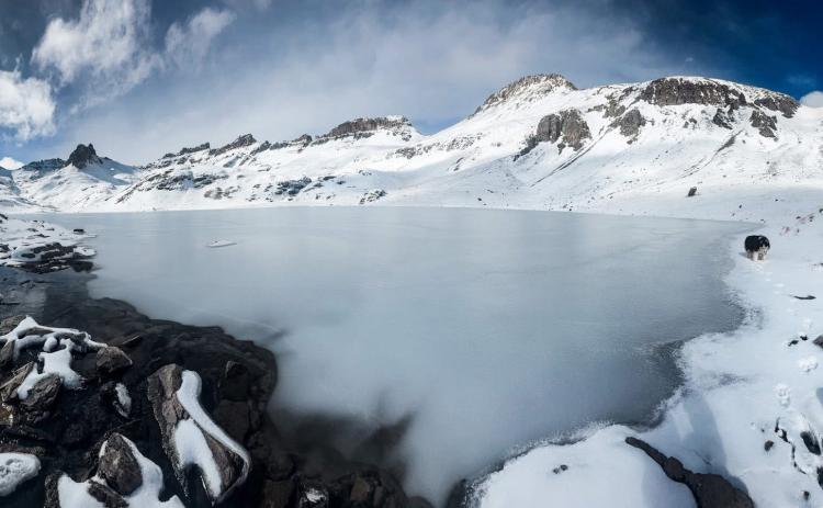 Photo by Howie Stern Tuesday November 18th, 2025 Silverton local Howie Stern hiked up and captured an image that puts ICE in Ice Lakes high up in the San Juans.