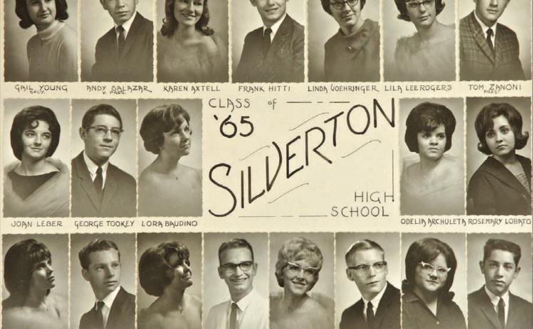 The Silverton High School class photo, 1965. In 2015 there were no graduating seniors at Silverton School Photo courtesy of Silverton School