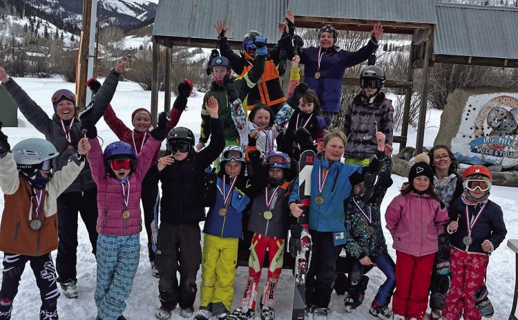 A group of happy kids at Kendall Community Races. Photo by Misti Anderson