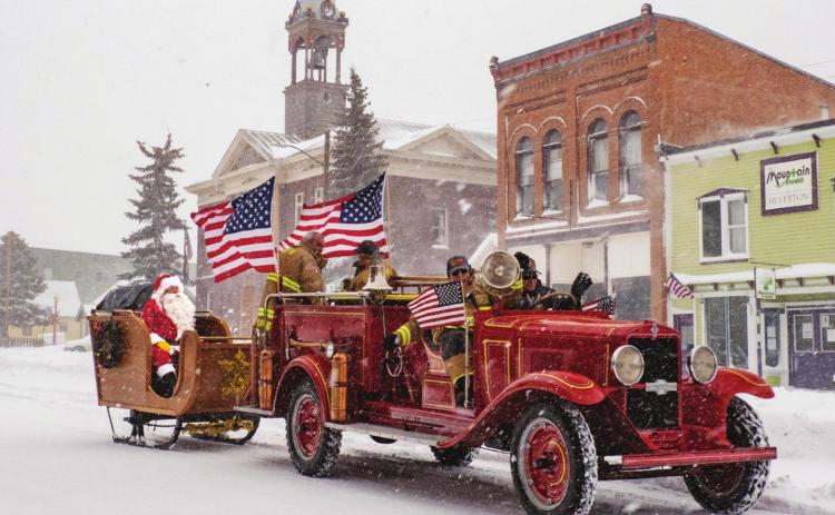 With the help of the Silverton Volunteer Fire Department, Santa made it to Silverton through a big snowstorm. Photo Credit Ray Dileo