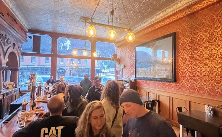 Photo credit DeAnne Gallegos There was a good crowd building up at Lacey Rose Saloon on St Patrick's Day.