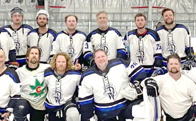 Durango Wild won the division A adult hockey league in Durango. Photo credit Jeff Davis