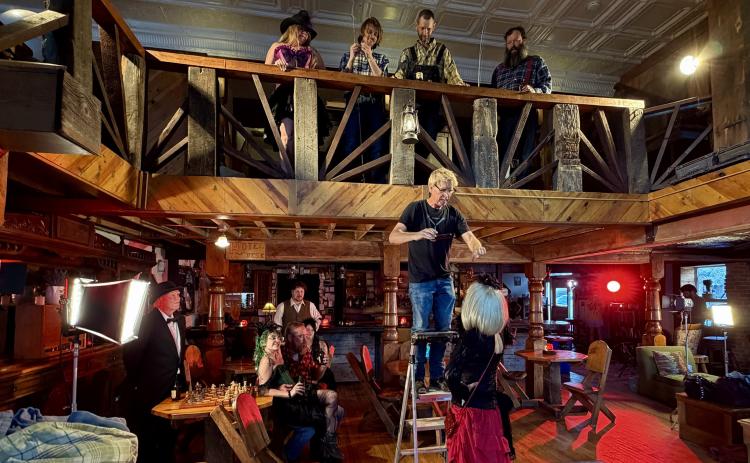 The San Juan County 150th film shoot at the Avon on Sunday was “eventful,” according to filmmaker Dibble, to say the least photo by David Dibble