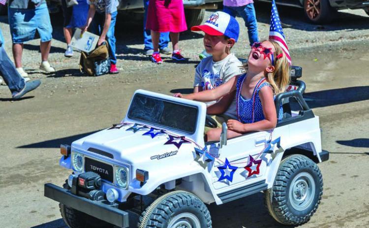 Star spangled local kids in parade. Photo credit Wesley Berg