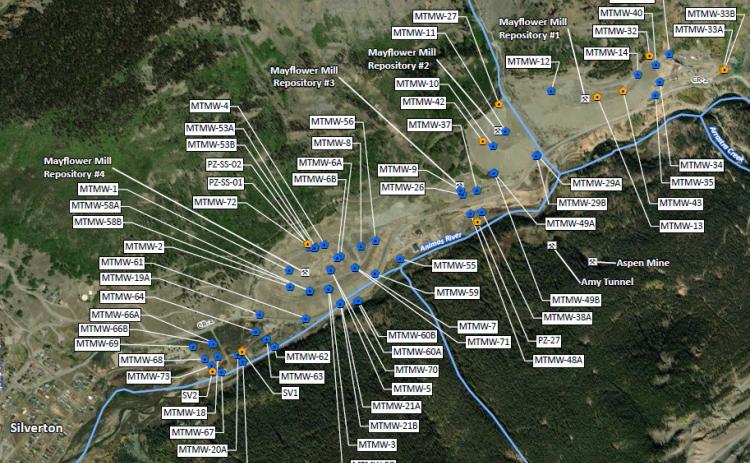 Figure of the 2024 OU2 groundwater well sample locations