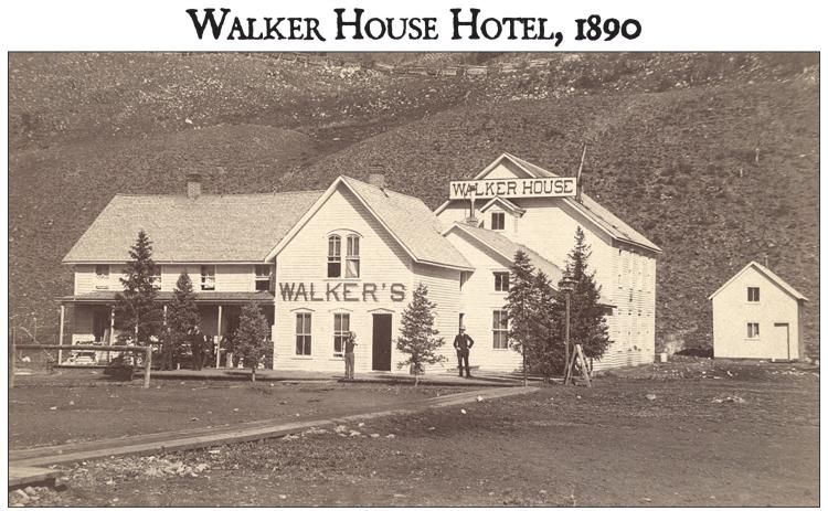 The Walker House Hotel was built in 1880 at the corner of Snowden and 13th Street. The front portion still stands at 1261 Snowden Street. San Juan County Historical Society photo