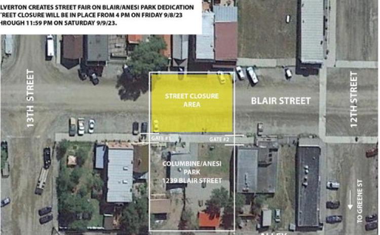 Anesi Park Street Closure