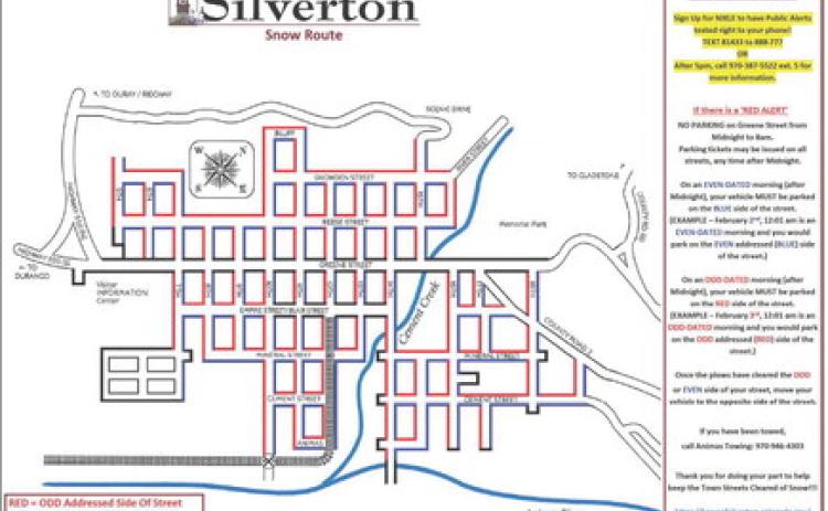 Silverton Snow Route (EVEN-ODD) - GENERAL