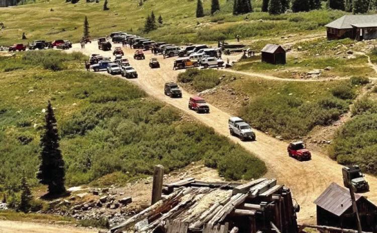 Animas Forks is busy! Photo by Jimmy S. Keene