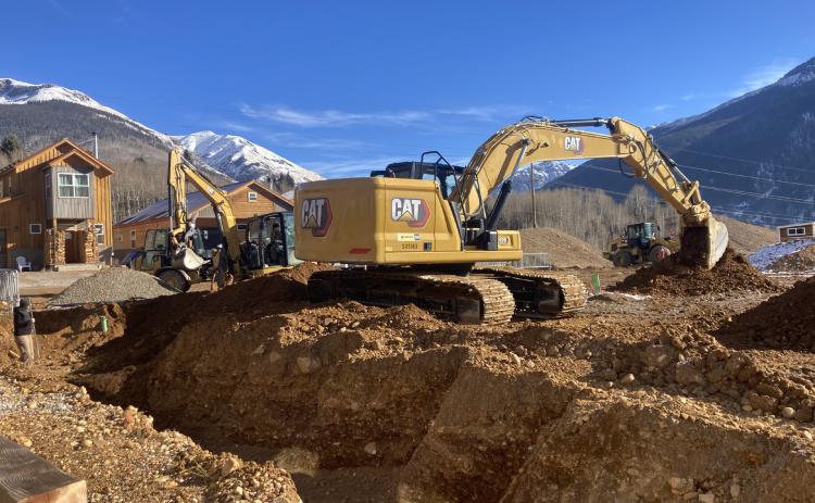 The Anvil Townhome project is moving forward, and the construction for the foundations is happening now. Photo by Hillary Cable