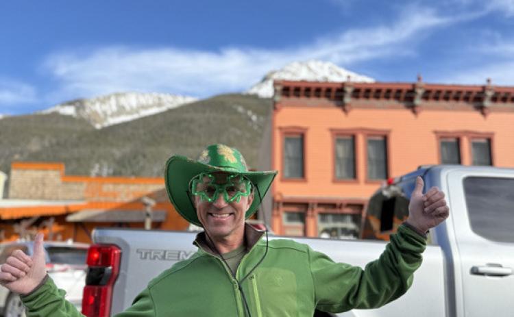 Billy Grimes is all decked out for St. Patrick's Day