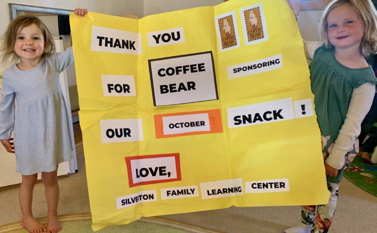 SFLC Thanks The Coffee Bear for being October Snack Supporter