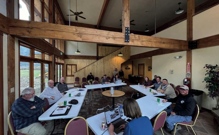 Joint town and county meeting Monday night at Kendall. Photo credit DeAnne Gallegos