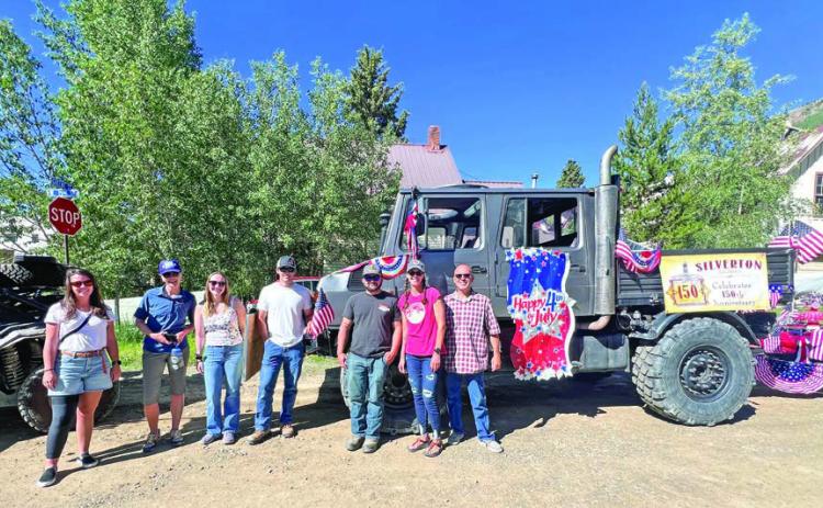 Town of Silverton’s 150th Anniversary Float. Photo credit DeAnne Gallegos