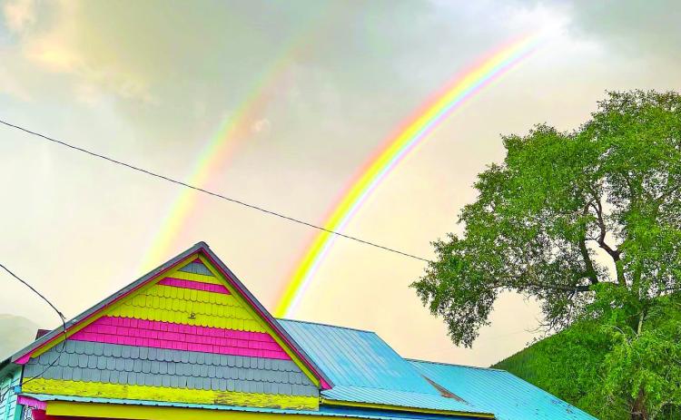 Double rainbow over Silverton