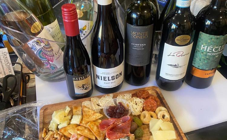 The Osteria located in the Villa Dallavalle Garden features wines and charcuterie boards. Photo by Wendy Polly