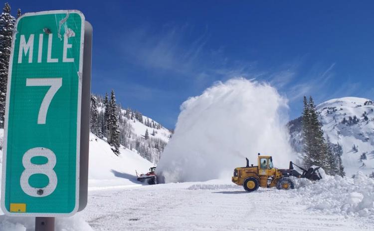 CDOT crews performing snow removal on Highway 550 Photo by CDOT