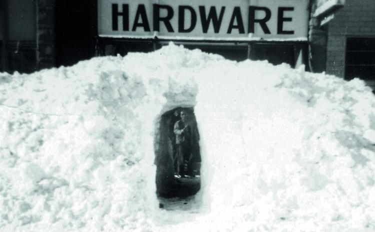 The Carl. D Curtis Hardware store in March 1932, with a tunnel driven through a snowbank. It is now Adelaide’s Antiques. Silverton was cut off from the outside world for three months during that severe winter in 1932. Photo courtesy of San Juan County Historical Society