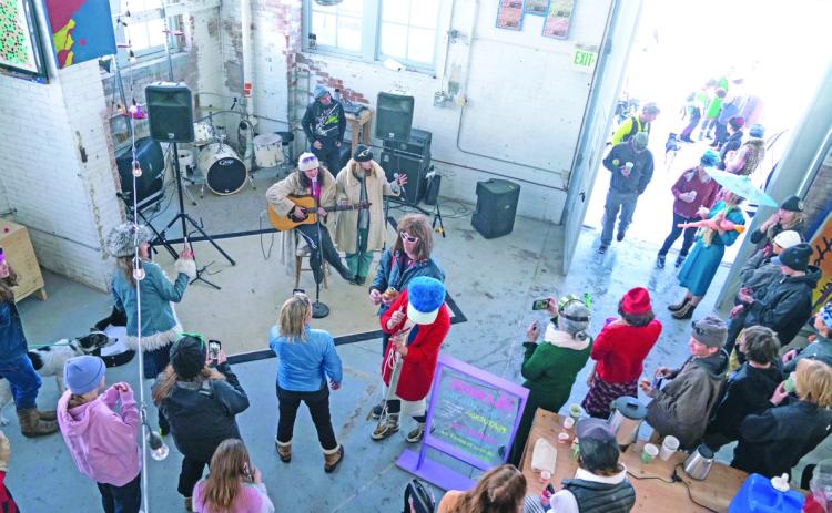 Band playing at the Powerhouse during Silverton Whiteout Photo provided by The Powerhouse Collective