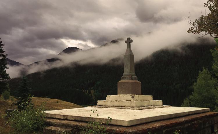A misty day in the cemetery Photo by Katey Fetch