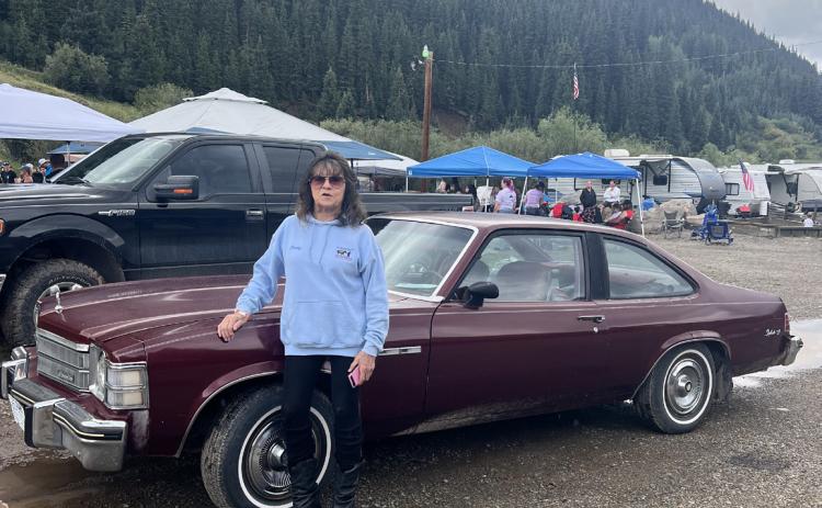 Judy Kuhlman brings out her favorite ride to the 50th anniversary of Hardrockers Holidays. Photo credit DeAnne Gallegos