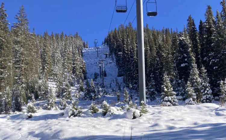 Photo by Hillary Cable3 Silverton Mountain Staff have been going to the ski area every day to start preparing for ski season. This is the Silverton Mountain chairlift with fresh snow from the last storm