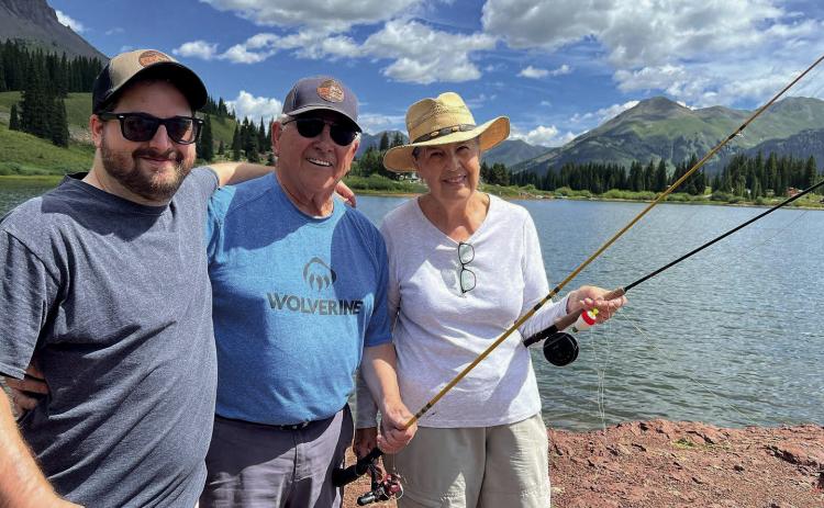 Two former Silverton High School pals Jake &amp; Sandra class of 1960 went fishing together last week with her grandson &amp; his daughter. Molas Lake was the perfect way to talk about years gone past while making new memories. Photo Credit Silverton Area Chamber of Commerce