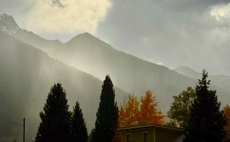 The storms bring dramatic scenes