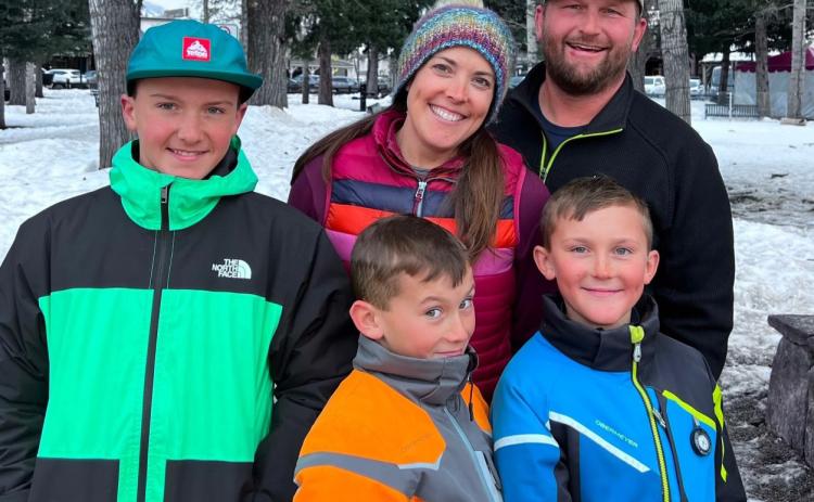The Kranker family enjoys winter sport. Photo credit Dayna Kranker