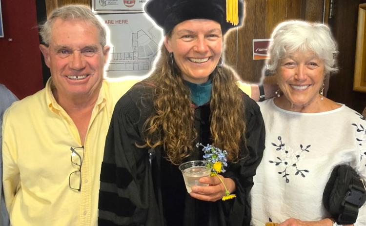 Photo credit Sue Morris Congratulations to Somer Morris of Silverton and Missoula, who recently graduated from the University of Montana's Physical Therapy PhD program. She is pictured here with her Dad, Terry Morris, and Mom, Sue Morris.