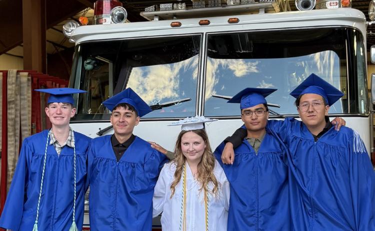 L to R: Quin Joyce, Carlos Varela, Rylan Jaramillo, Alan Alvidrez and Nicolas Quintana