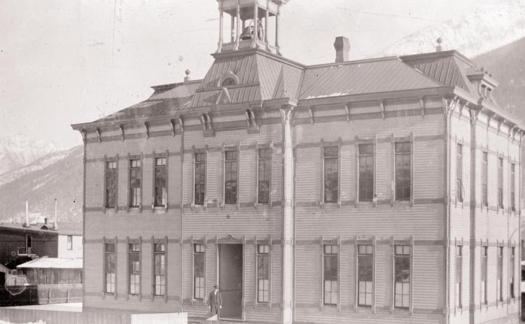 The old Silverton School. at 1124 Snowden Street, in an undated photo. San Juan County Historical Society photo