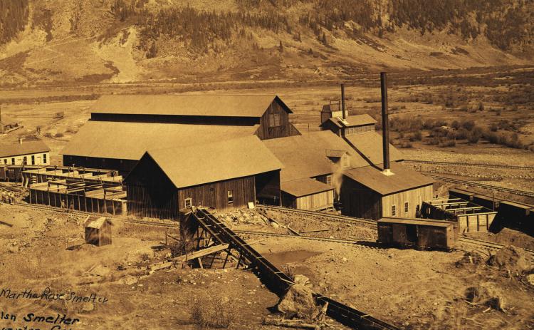 The Martha Rose Smelter at the south end of Silverton.