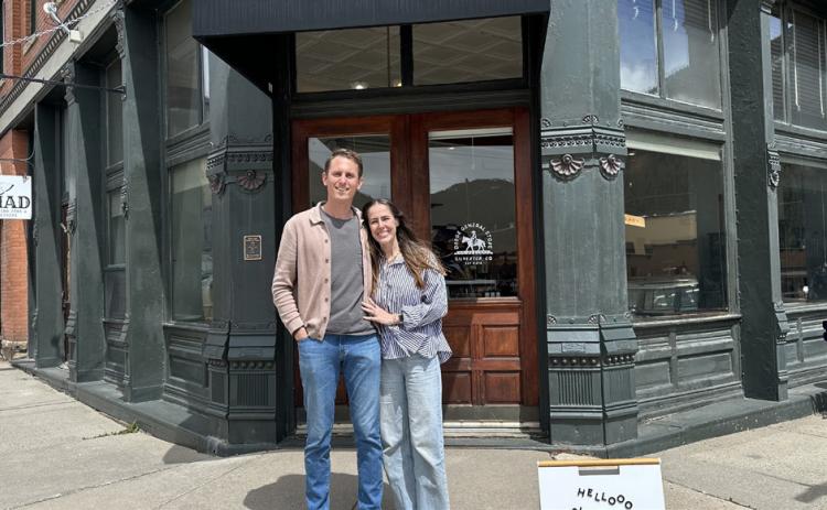 photo by DeAnne Gallegos Zack and Kenna Dodge opened up their new store, The Dodge General Store, in the Benson, where Citizens Bank used to be located