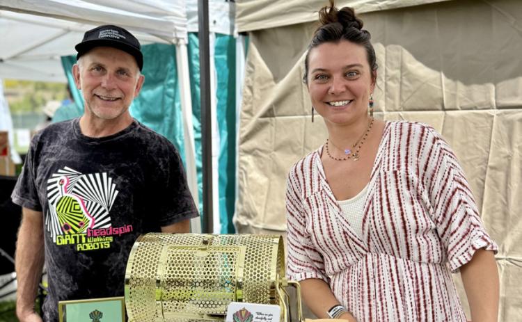 Local artists Phil Antonelli and Elizabeth Rowe both had art booths at the Silverton Creates Art Festival this last photo by DeAnne Gallegos