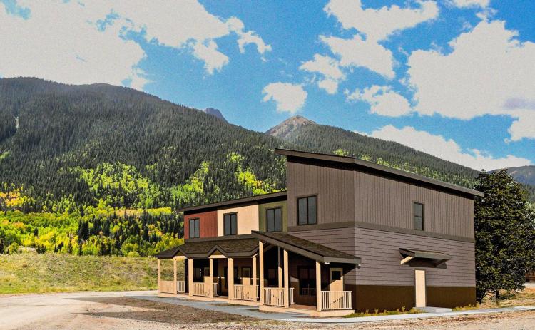 Conceptual drawing of Anvil Townhomes