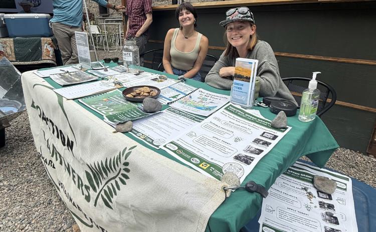 EcoAction Partners had an information table at last week’s Farmers Market to discuss the new Green Grants available for locals through the Town of Silverton’s Team Gold project. Photo credit DeAnne Gallegos
