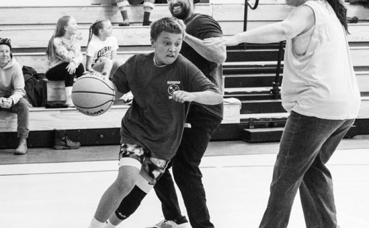 The snowy weather may have kept the Ouray peewee basketball