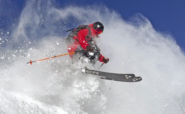 First snow for Silverton and the surrounding area, it’s already looking like an epic year for powder (Calvin Davenport skier) Photo credit Marc Kloster