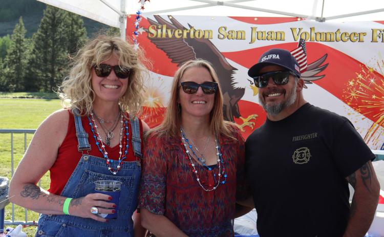 The Silverton San Juan Fire Department’s booth at the first Summer Sounds. Photo credit Phil Antonelli