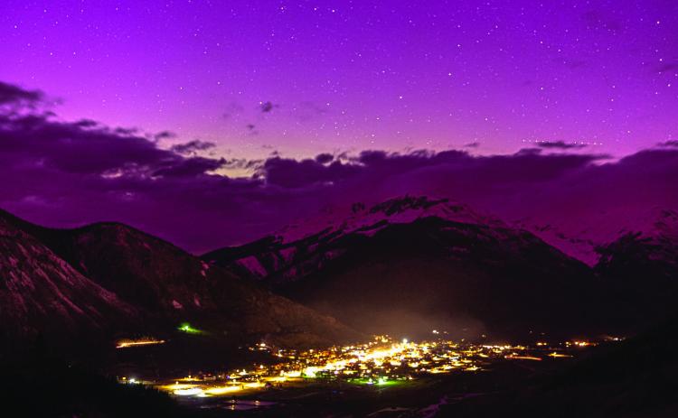 Photo credit Jimmy S Keene Northern Lights over Silverton this spring.