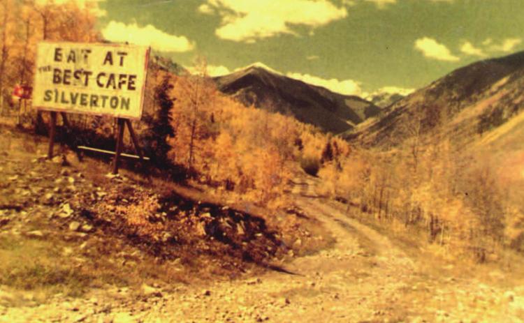 Ernie and Judy Kuhlman dug up this old photo of a billboard advertising the Best Cafe. This was at the Big Bend on U.S. 550. The photo taken in 1952.