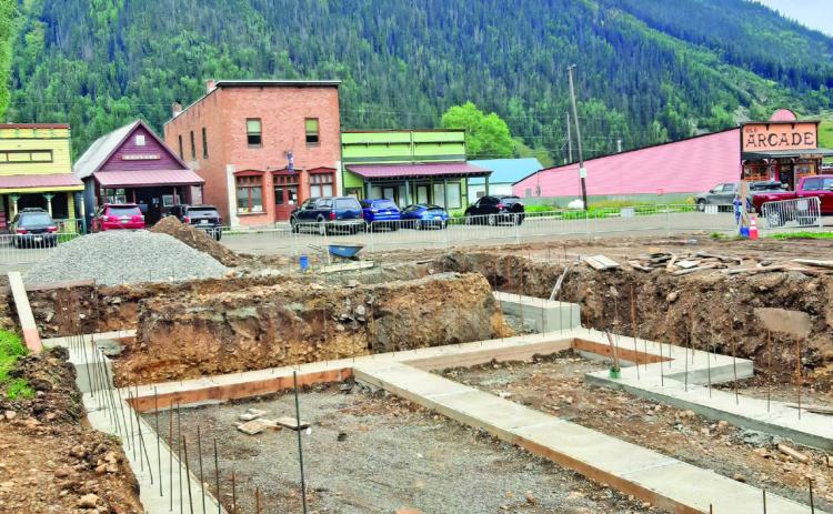 Footers were poured this week for the new Columbine Park restroom, informational center, garage, and offices. The completion date is slated for July 4, 2023. Photo Credit Town of Silverton
